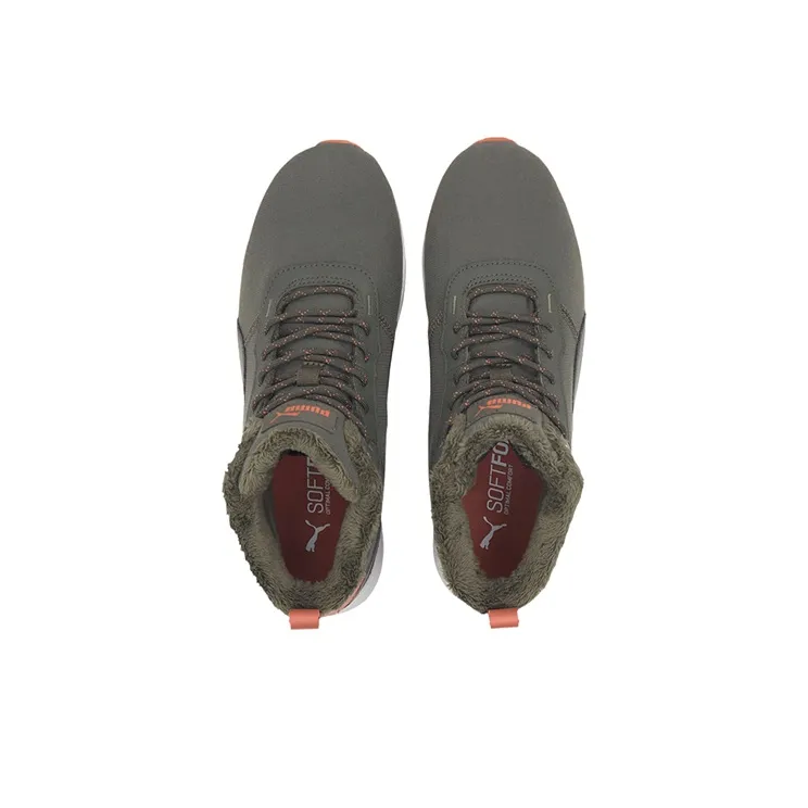 PUMA Activate Activate Mid-cut Boots High-Top Running Shoes Men's Gray Brown White-2