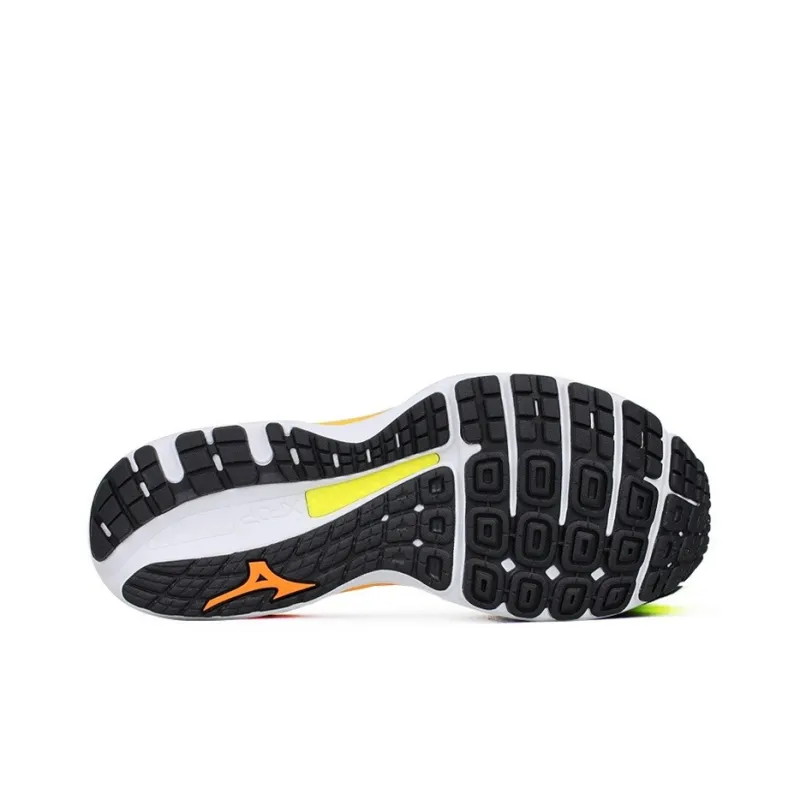 Mizuno Wave Sky 4 Breathable Cushioning Coverage Low-Top Running Shoes Unisex Black Orange-4