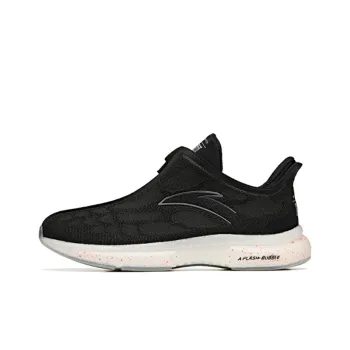 Anta Running Collection Jason Anti Slip And Wear Resistant Lightweight Low Top Running Shoes Men's Black White