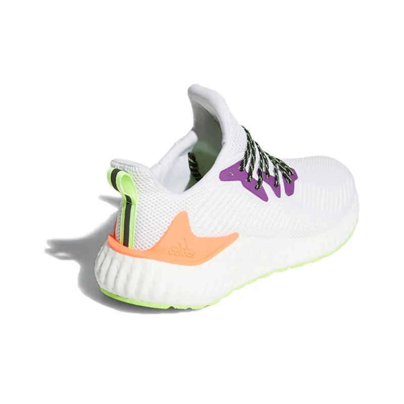 Adidas Alphaboost White Signal Green-3