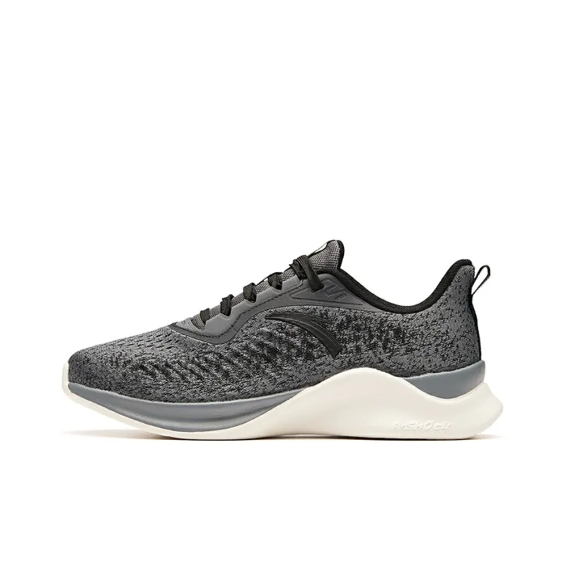 Anta Quick-Dry Support Lightweight Rebound Low-Top Running Shoes Men's Dark Gray-0