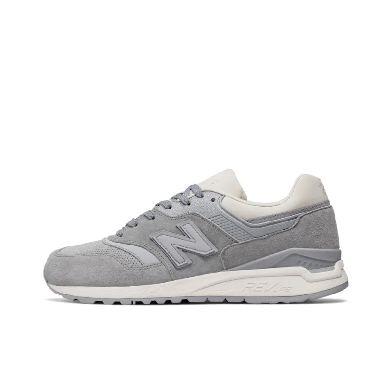 New Balance NB 997 Cushioning Low-Top Running Shoes Unisex Gray White D-Width-0