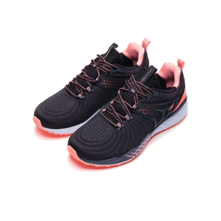 LiNing Cloud 5 V2 Anti Slip And Wear Resistant Lightweight Low Top Running Shoes Women's Black Pink-3