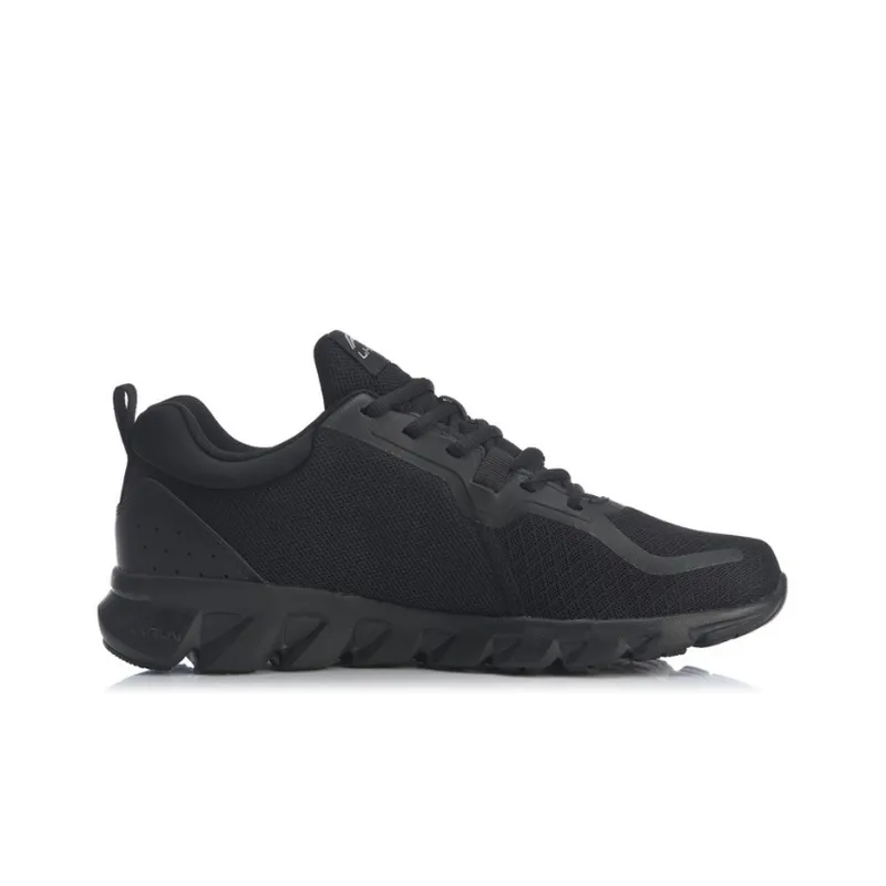 LiNing Move With Your Heart Cushioning Low Top Running Shoes Men's Standard Black-1