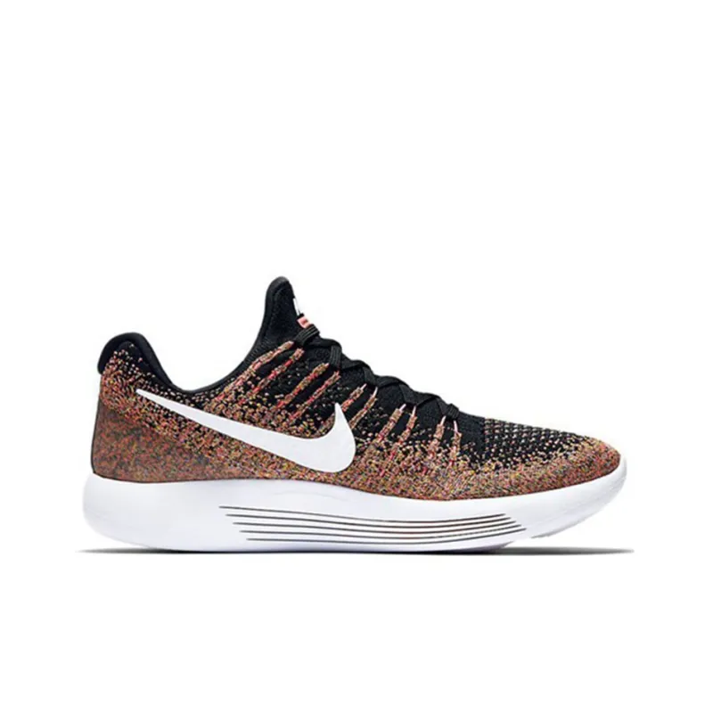 Nike Lunarepic Low Flyknit 2 'Black Hot Punch Unvi Blue' Women's-1