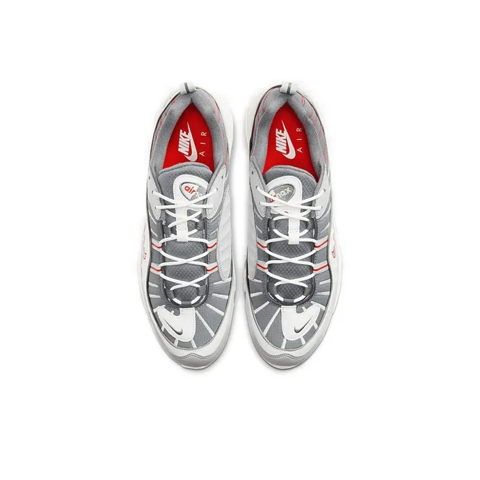 Nike Air Max 98 Grey Sail Habanero Red-4