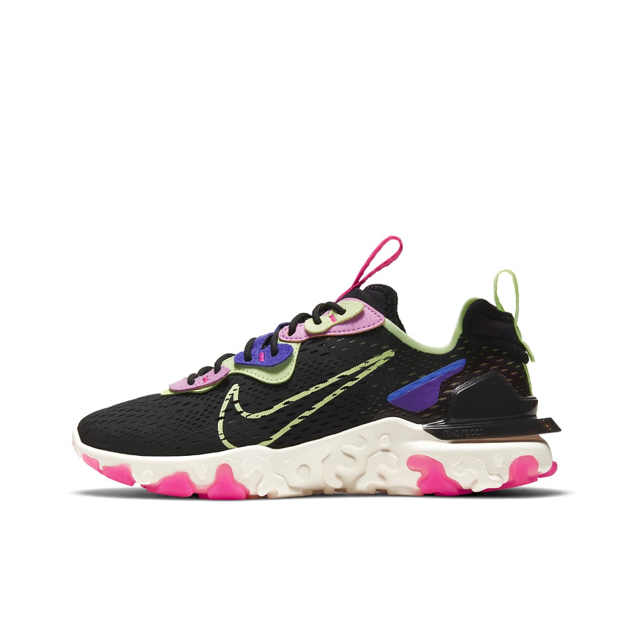 Nike React Vision Black Beyond Pink Volt Women s US W 7