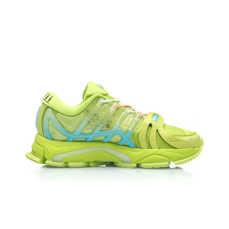 LiNing Furious Rider 2019 Running Shoes Men Low Top Green-1