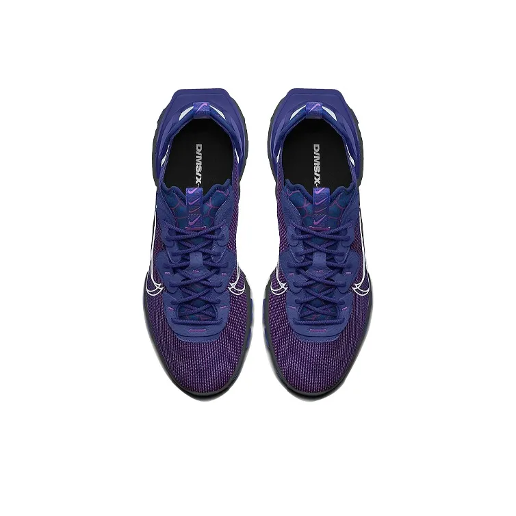 Yeti Out x Nike React Vision Cushioned Slip-Resistant Low-Top Running Shoes Men's Purple Black-3
