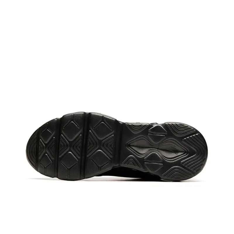Anta Lightweight And Breathable Low-Top Running Shoes Men's Pure Black-4