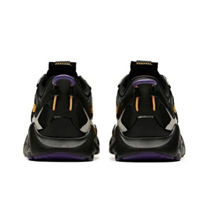 Anta Cushioning Balance Lightweight Low Top Running Shoes Men's Black Purple-4