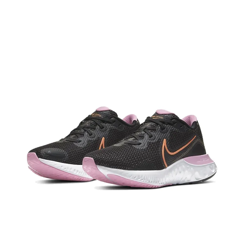Nike Renew Run Black White Pink Women's-2