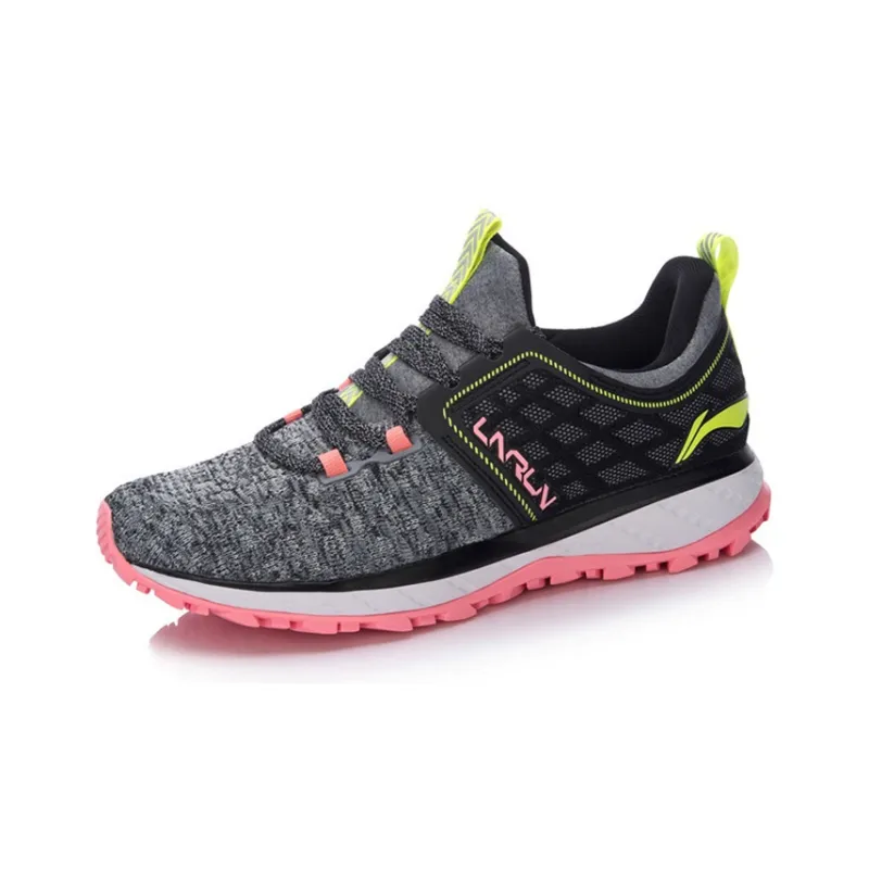 LINING Cloud 2017 Shield Running Shoes Women's Low Top Black/White/Gray-2