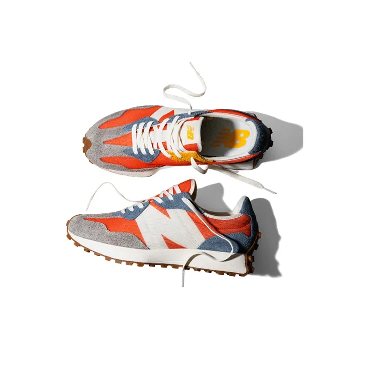 New Balance 327 Red Navy Grey-4