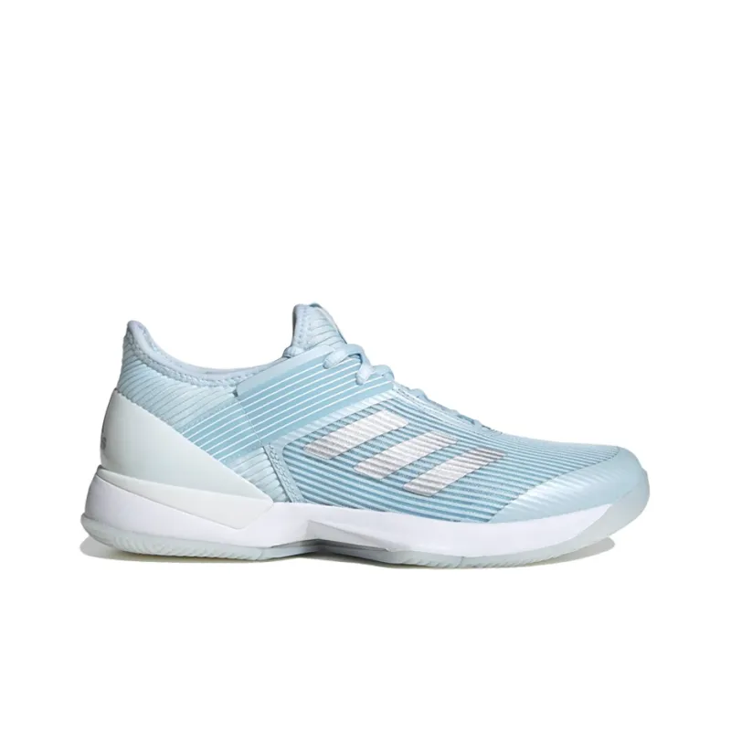 Adidas Ubersonic 3 Hard Court Shoes Blue/White Women's-1