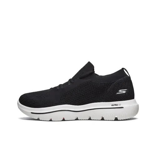 Skechers Go Walk Evolution Ultra Running Shoes Men Low-Top Black/White