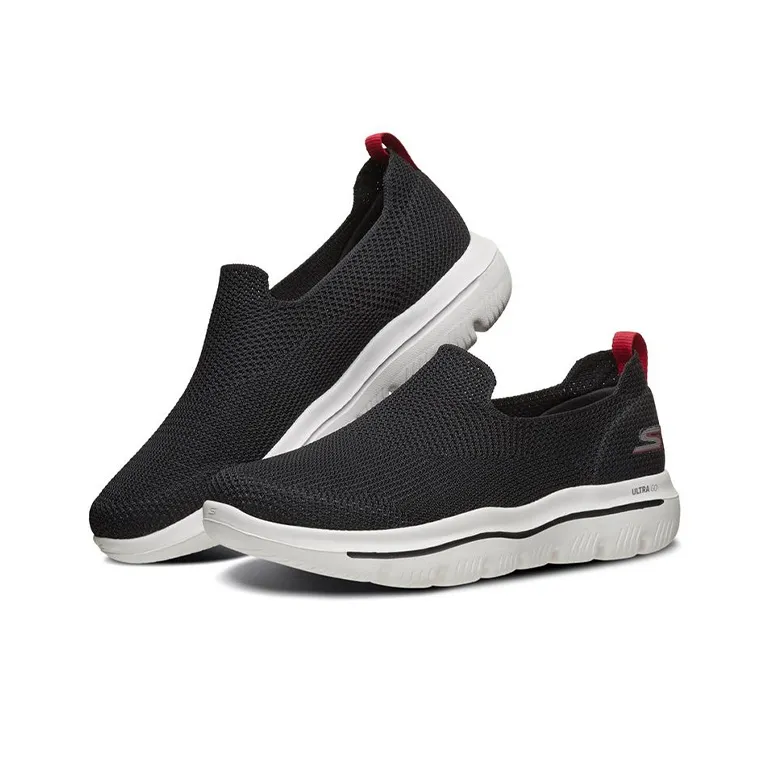Skechers Go Walk Evolution Ultra Low Top Black/Red-2