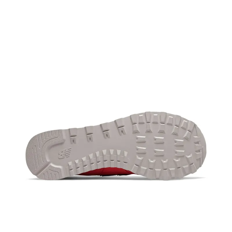New Balance NB 574 Low Top Running Shoes Unisex Red White D Width-3