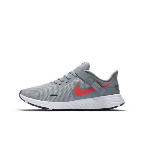 Nike REVOLUTION 5 Running Shoes Men Low-Top Gray Red