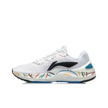 LiNing Arashi Anti Slip And Wear Resistant Lightweight Low Top Running Shoes Women's White Multicolor