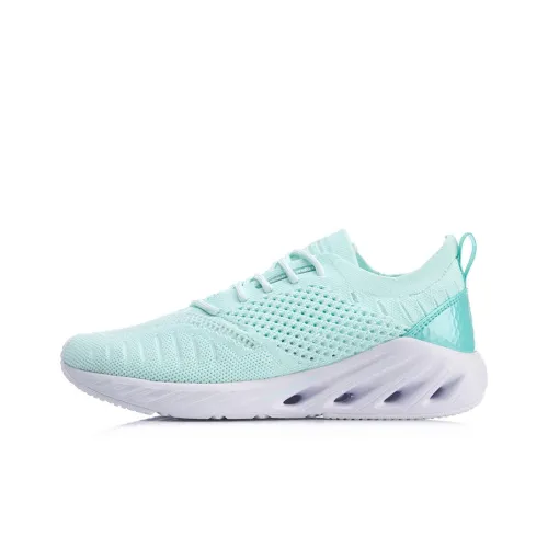 LINING Arc Running Shoes Women's Low-Top Neon Jade Green