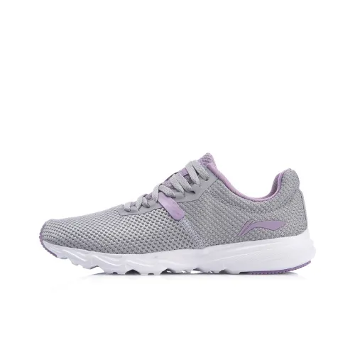 LINING Qingyi Running Shoes Women's Low-Top Gray/Purple