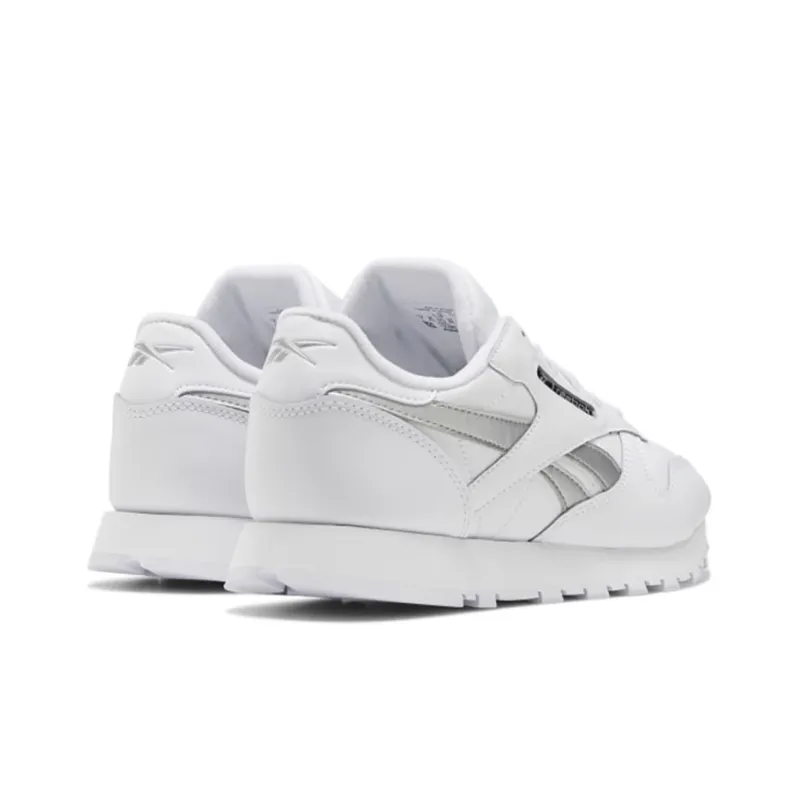 Reebok Classic Leather 'White Silver Metallic' Women's-3