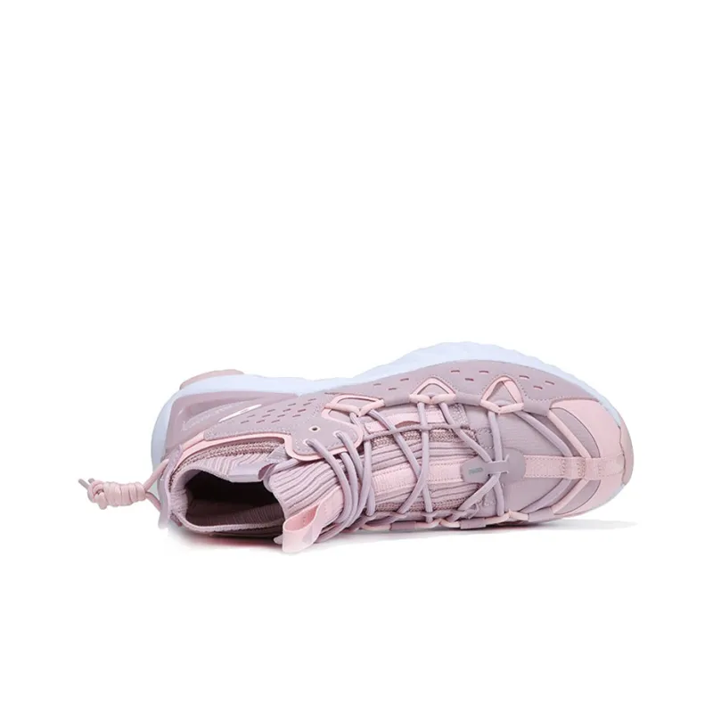 PEAK Taichi Mid-Top Running Shoes Women's Gray Pink-3