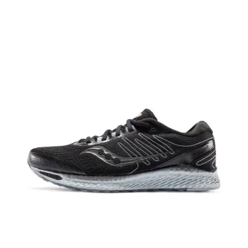 Saucony Freedom 3 Cushioning, Slip Resistant, And Abrasion Resistant Low Top Running Shoes Men's Black Silver
