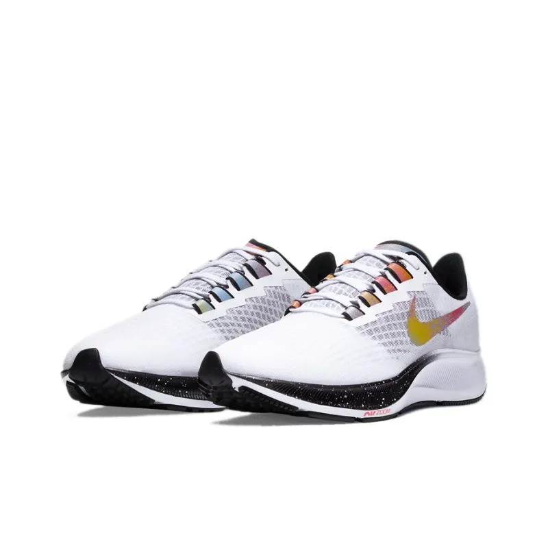 Nike Air Zoom Pegasus 37 White Multi Color Crimson-2