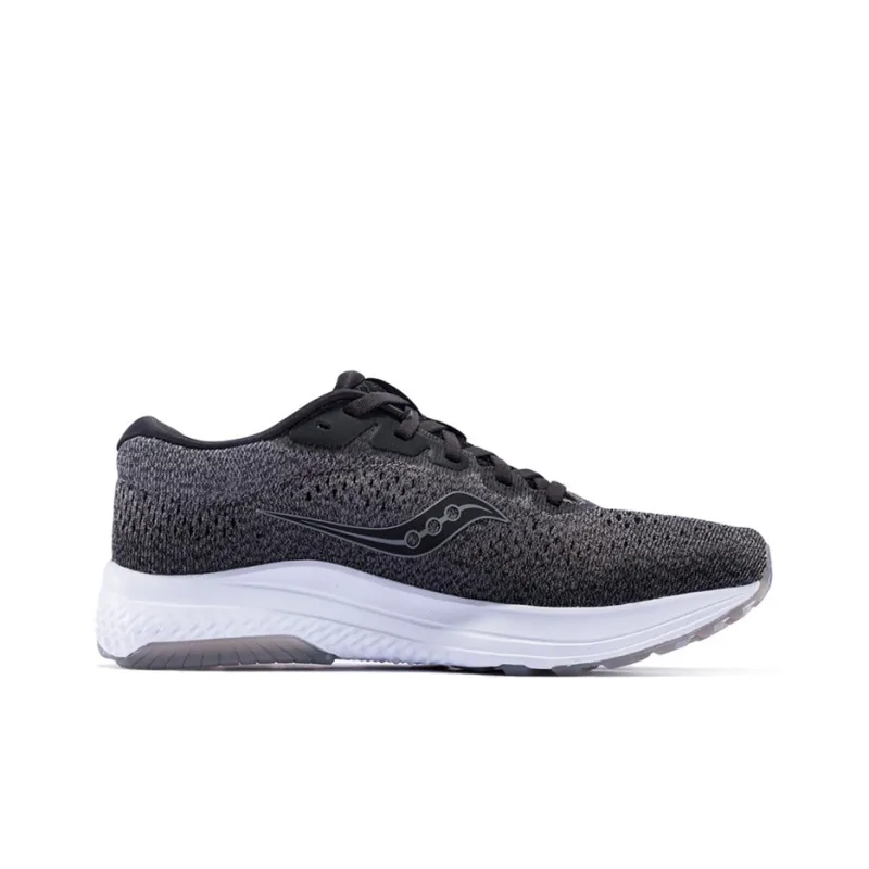 Saucony Clarion Size 2 Angle Cushioned Slip Resistant Lightweight Low Top Running Shoes Men's Black Gray-1