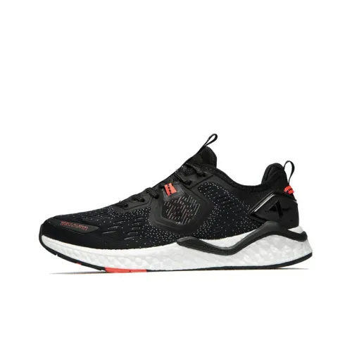 XTEP Dynamic Foam X2 Cushioning Anti Slip And Wear Resistant Low Top Running Shoes Men's Black Gray