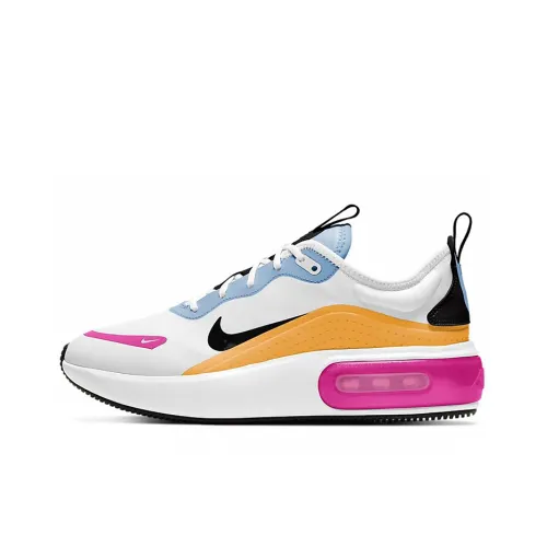 Nike Air Max Dia Running Shoes Women's Low-Top White/Yellow/Pink