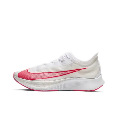 Nike Zoom Fly 3 White Laser Crimson