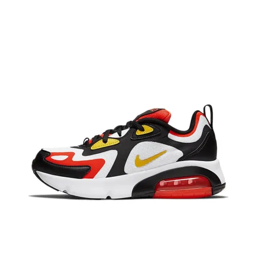 Nike Air Max 200 Black Bright Crimson GS