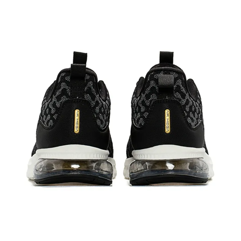 XTEP Lightweight Low Top Running Shoes Men's Black Gold Sports-2