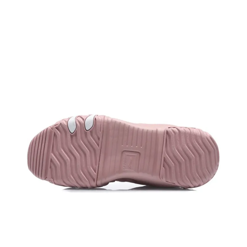 LiNing Cat Paw Lite Anti Slip Wear Resistant Low Top Running Shoes Women's Pink-3
