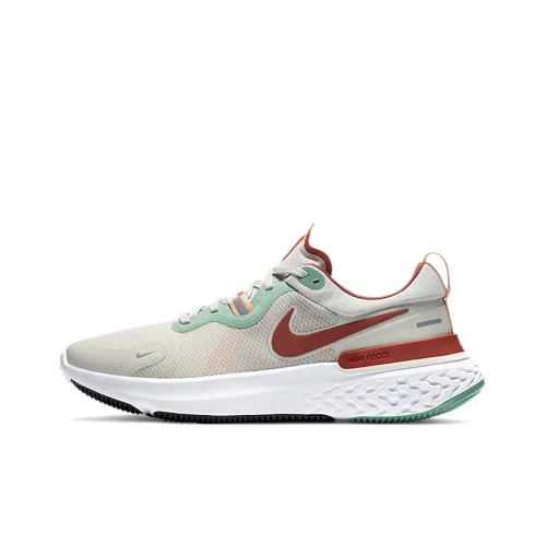 Nike React Miler 1 Running Shoes Men Low-Top Gray Green Red