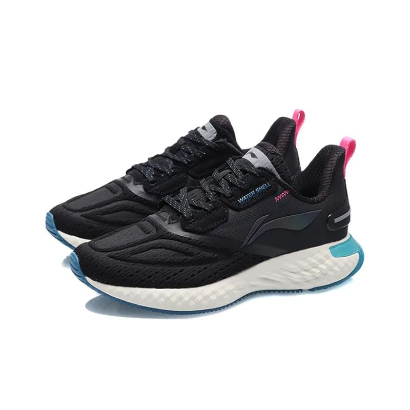 LiNing Cloud 5th Generation Shield Durable Breathable Low Top Running Shoes Women's Black White-2