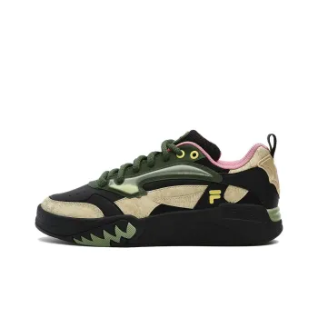FILA FUSION Desperado Low Top Skate Shoes 'Black Green Beige' Women's