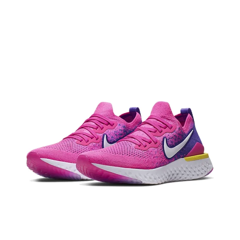 Nike Epic React Flyknit 2 Laser Fuchsia White Women's-2