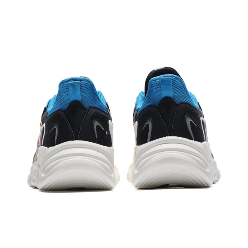 361° Cushioning Breathable Lightweight Low Top Running Shoes Men's White Blue-2