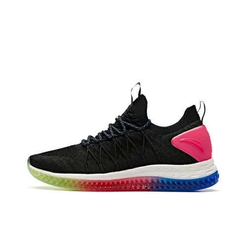 Anta calendarfoam Cushioning Rebound Low Top Running Shoes Women's Black