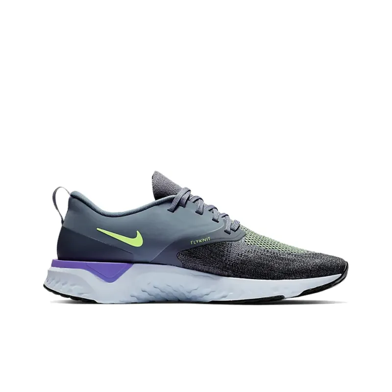 Nike Odyssey React 2 Flyknit Hydrogen Blue Lime Blast-1