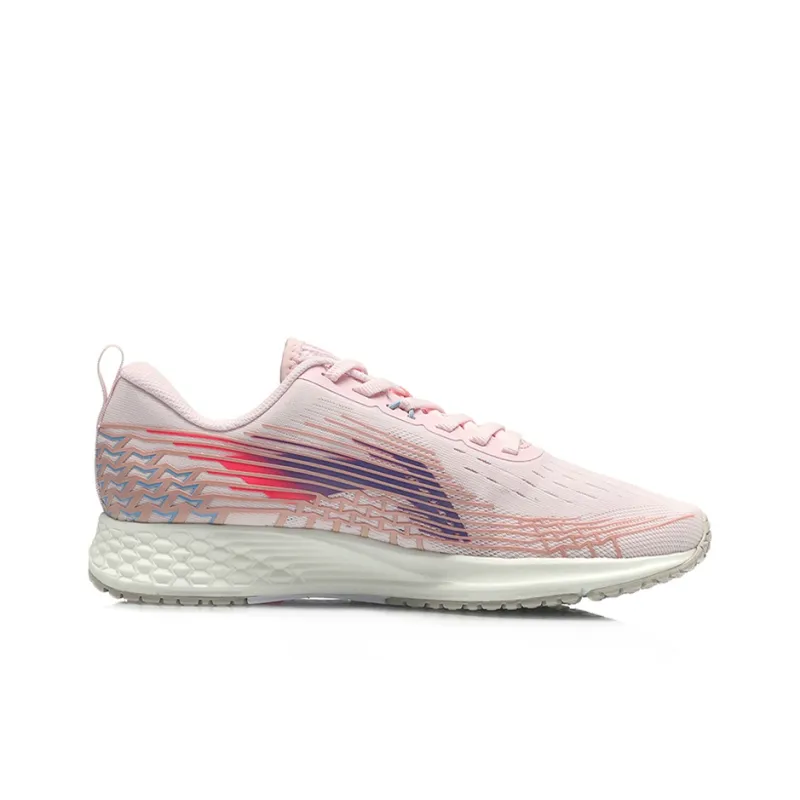 LiNing Red Hare 4 V2 Anti Slip Wear Resistant Low Top Running Shoes Women's Pink-1