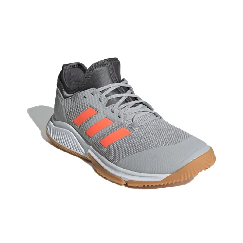 Adidas Court Team Bounce Low-Top Running Shoes Men's Gray Orange-1