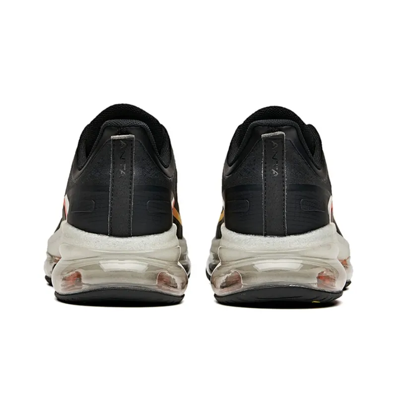 Anta Cushioned Slip-Resistant Abrasion-Resistant Breathable Low-Top Running Shoes Men's Black White-3
