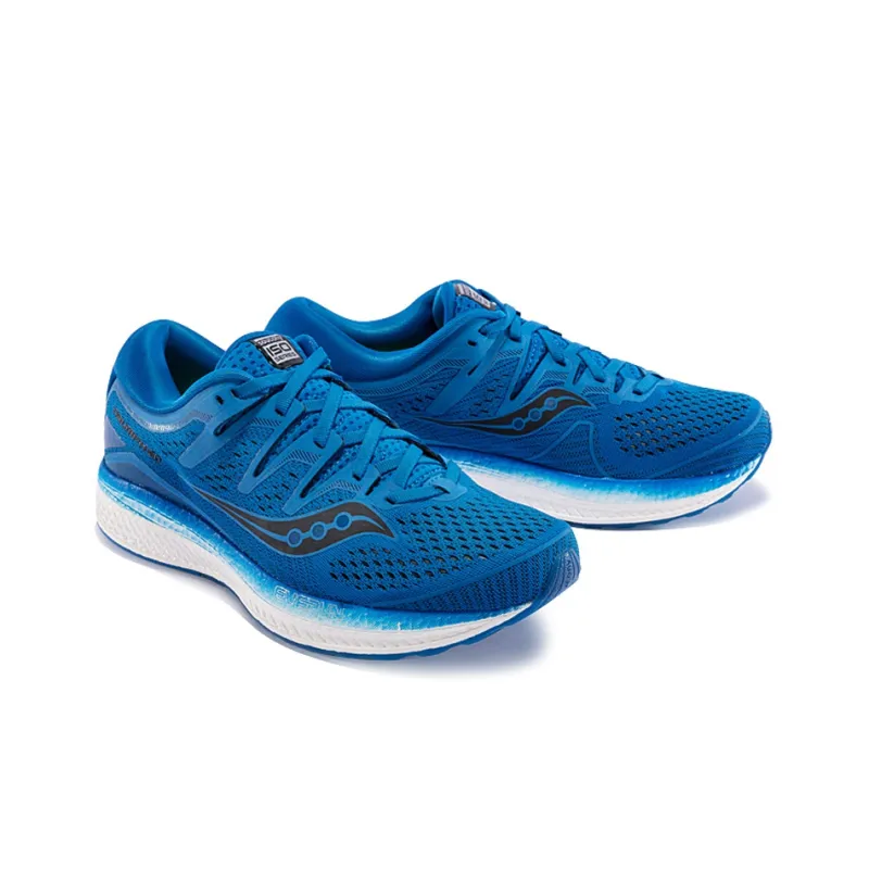 Saucony Triumph Iso5 Non-slip Lightweight Low-Top Athletic Shoes Men's Blue-2