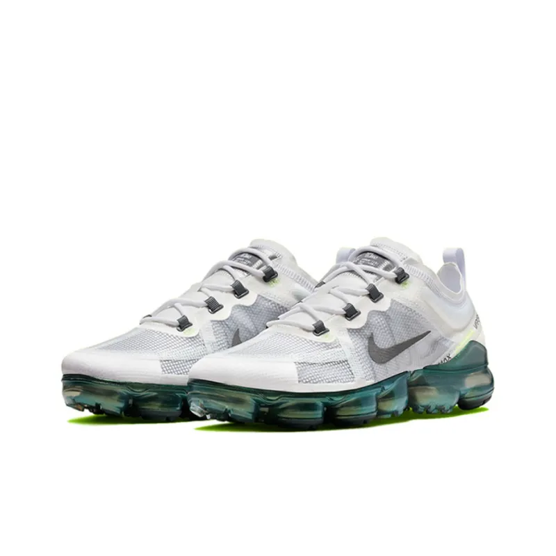 Nike Air VaporMax 2019 Premium White Platinum Tint Lime Blast-2