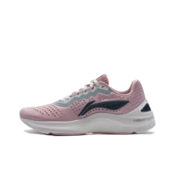 LiNing Arashi One piece Weaving Anti Slip Wear Resistant Low Top Running Shoes Women's Misty Rose Pink